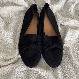 NWOT Maurices black suede women's loafers